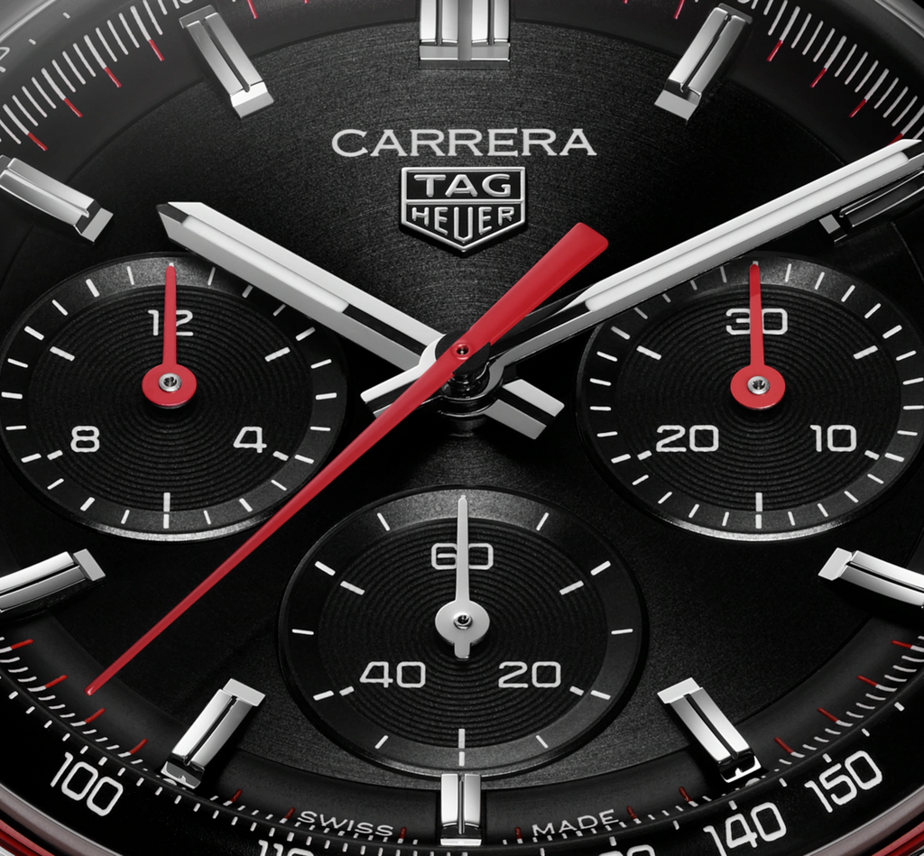 TGHR Carrera Chronograph Watch with Stainless Steel Bracelet