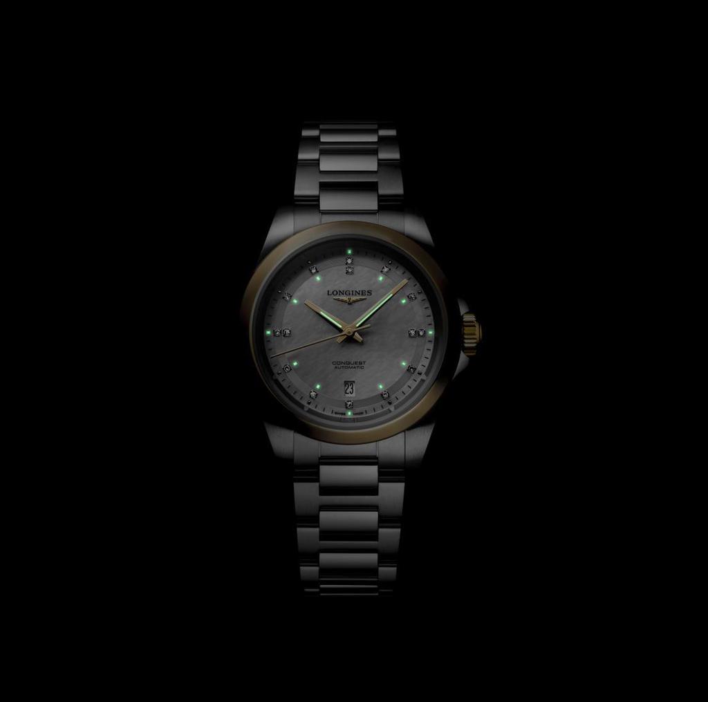 LNGS Conquest 30mm Watch with Diamonds