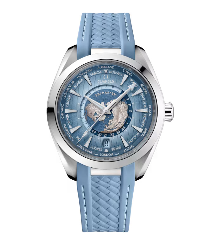 OMG Seamaster Aqua Terra 150m, 43mm with Blue Rubber Strap