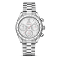 OMG Speedmaster 38 Co-Axial Chronometer Chronograph 38mm with White Dial