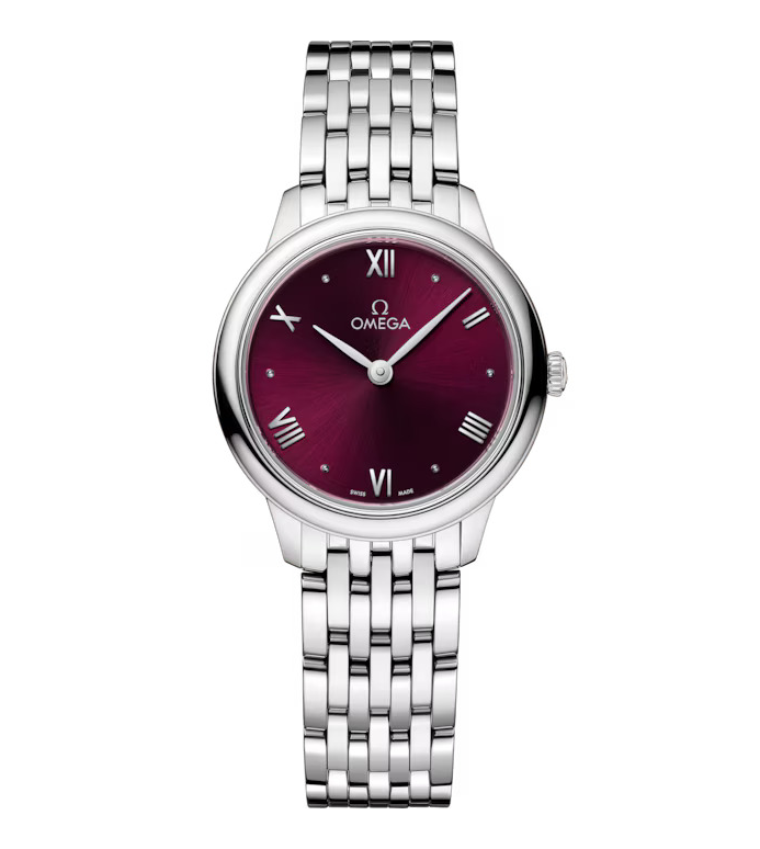 OMG De Ville Prestige, 27.5mm with Burgundy Dial