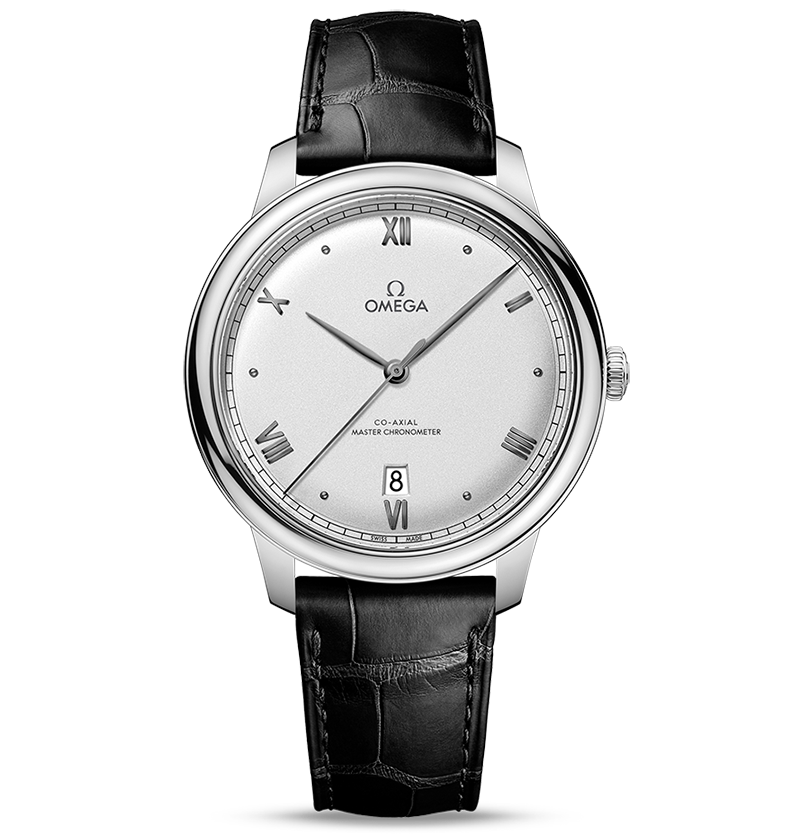 OMG De Ville Prestige Co-Axial Master Chronometer, 40mm with Matte Silver Dial
