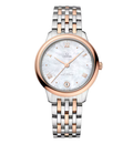 OMG De Ville Prestige, 34mm with Rose Gold and Stainless Steel Bracelet