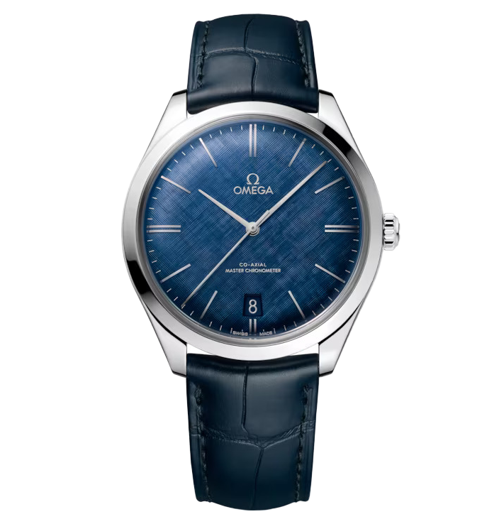 OMG De Ville Trésor, 40mm with Blue Leather Strap