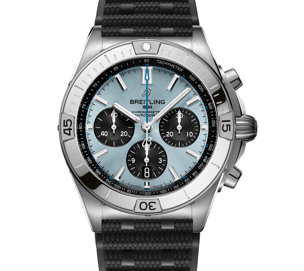 BRT Chronomat B01 Chronograph 42 Watch with Ice Blue Dial