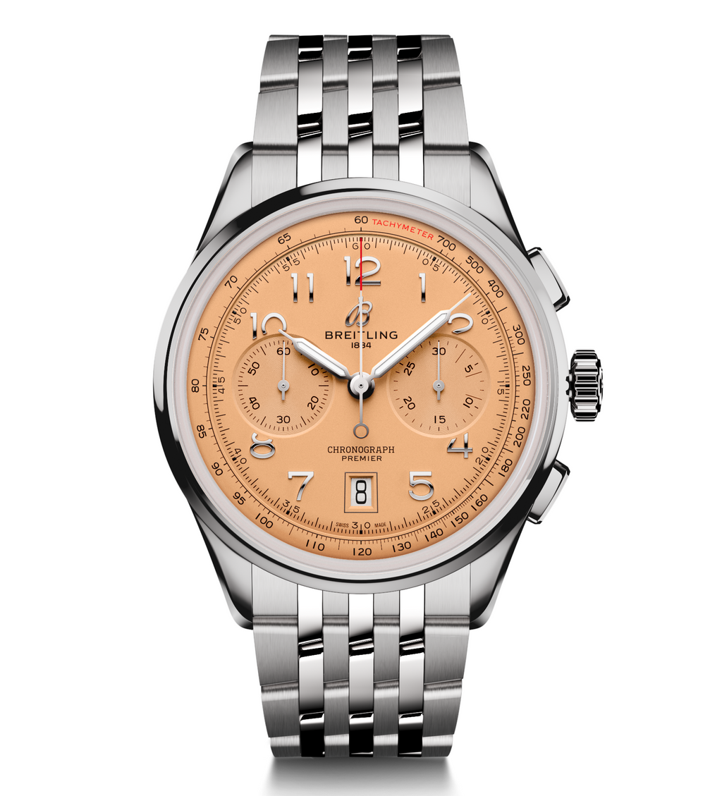 BRT Premier B01 Chronograph 42mm Watch with Copper Dial
