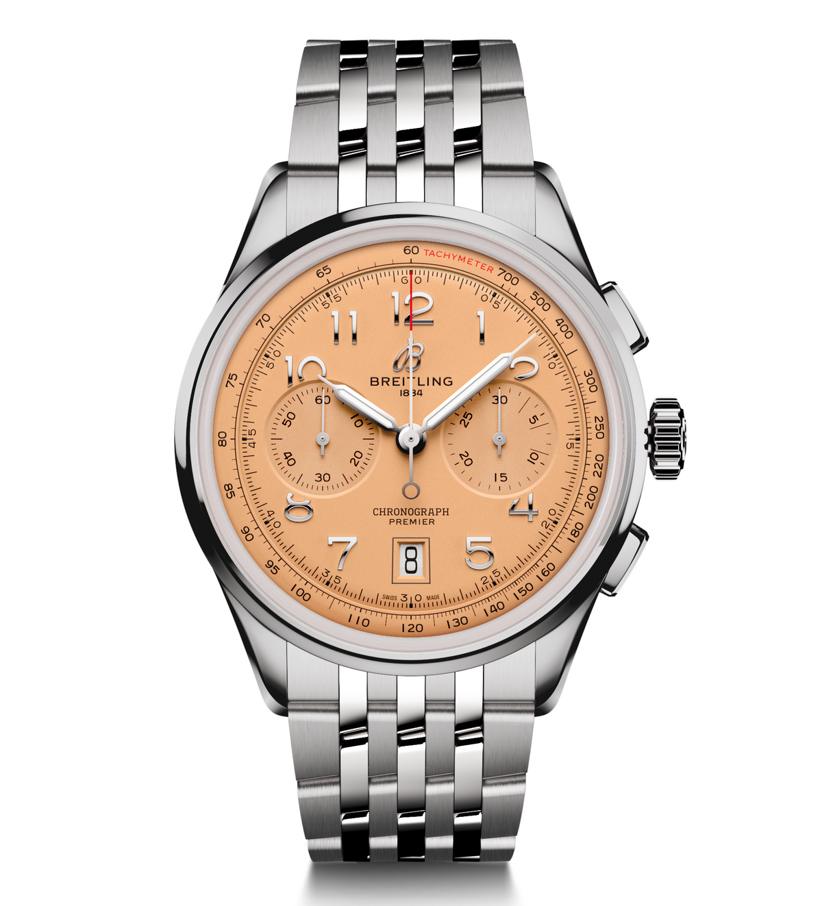BRT Premier B01 Chronograph 42mm Watch with Copper Dial