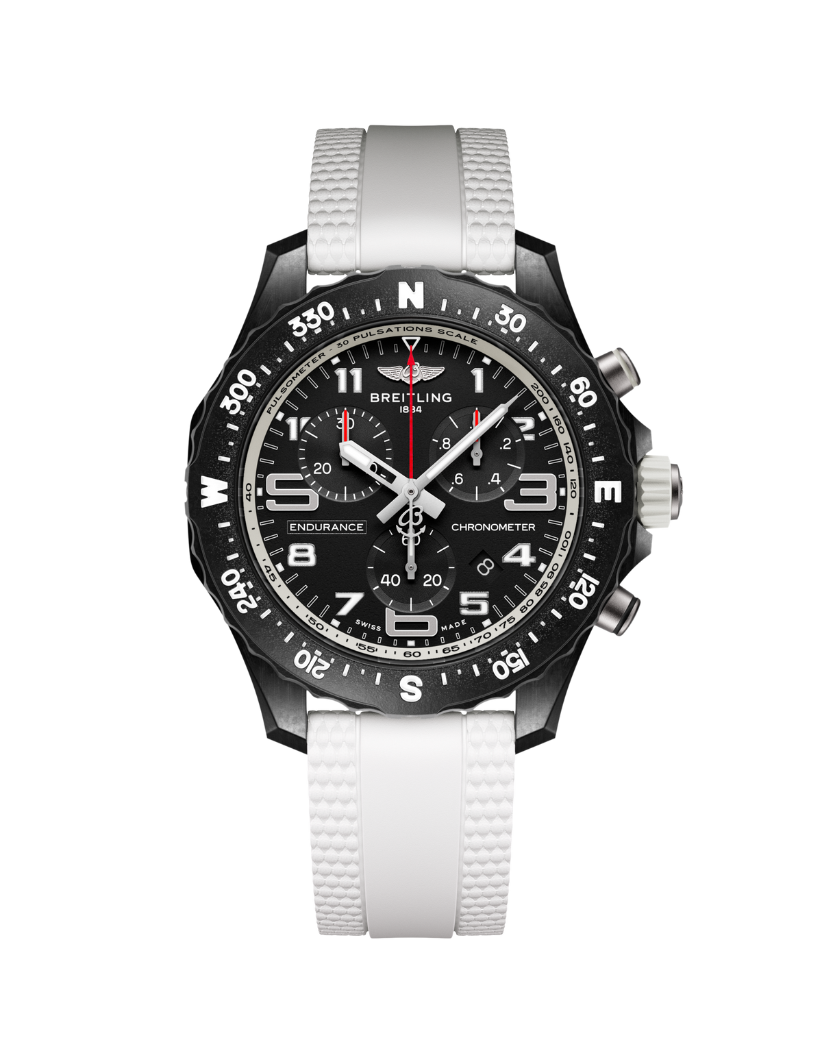 BRT Endurance Pro 38 Watch with White Strap