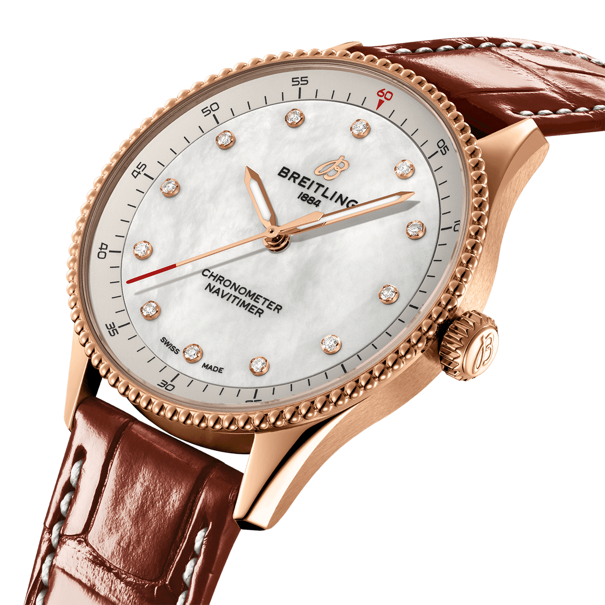 BRT Navitimer 32mm Watch with Diamonds