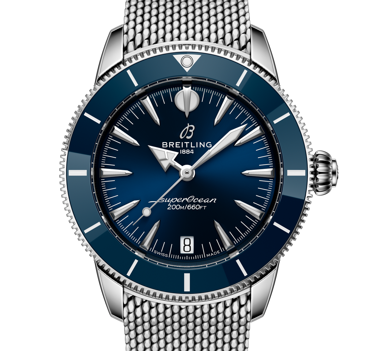 BRT Superocean Heritage Automatic 36 Watch with Blue Dial