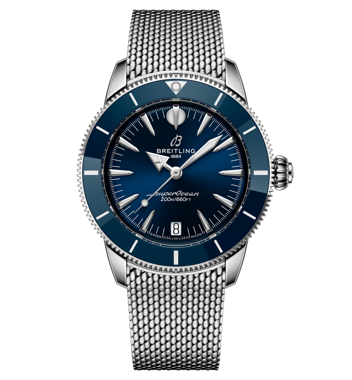 BRT Superocean Heritage Automatic 36 Watch with Blue Dial