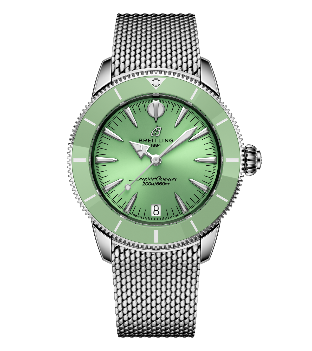 BRT Superocean Heritage Automatic 36 Watch with Mint Dial