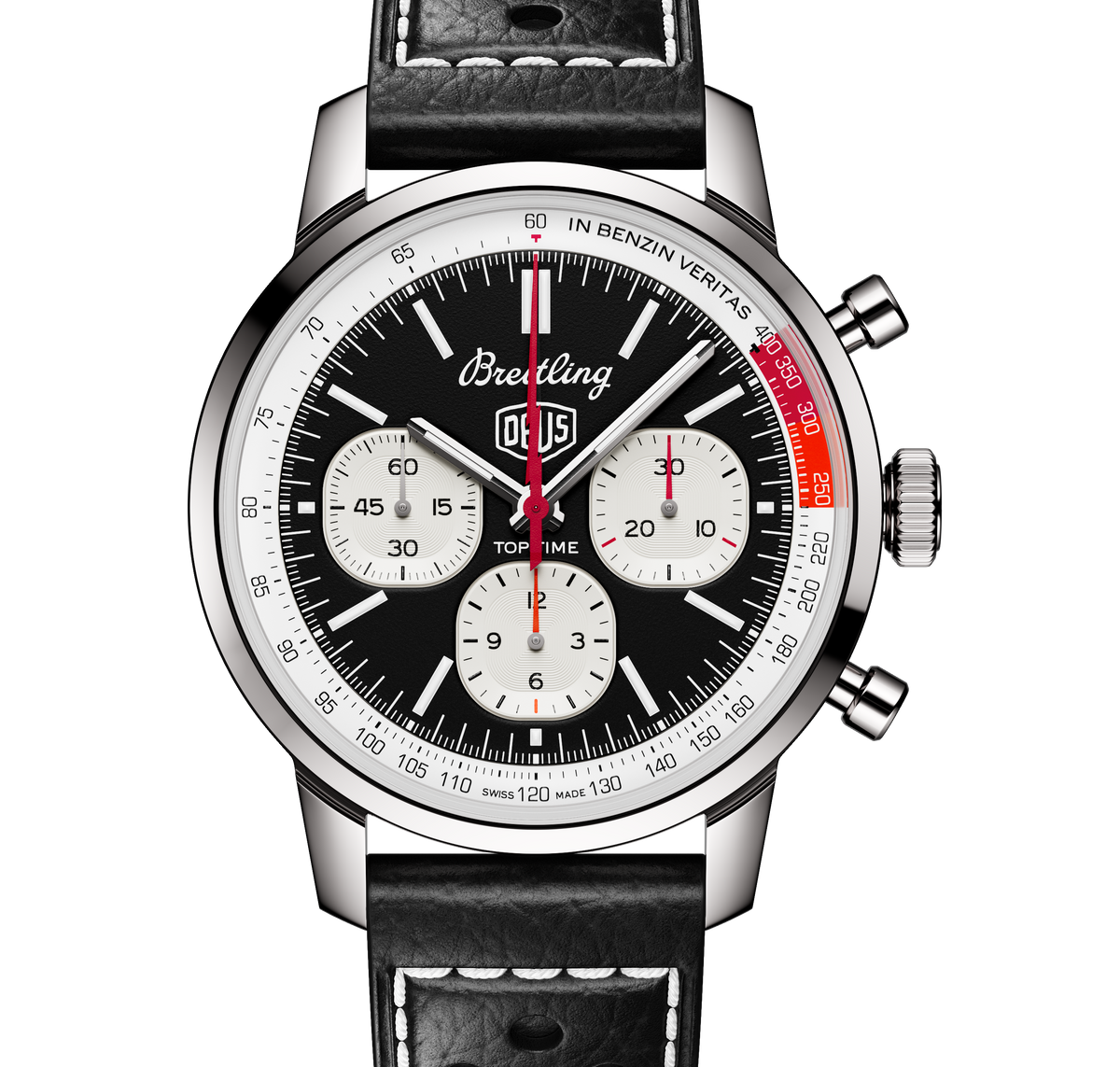 BRT Top Time B01 Deus Watch with Black Dial