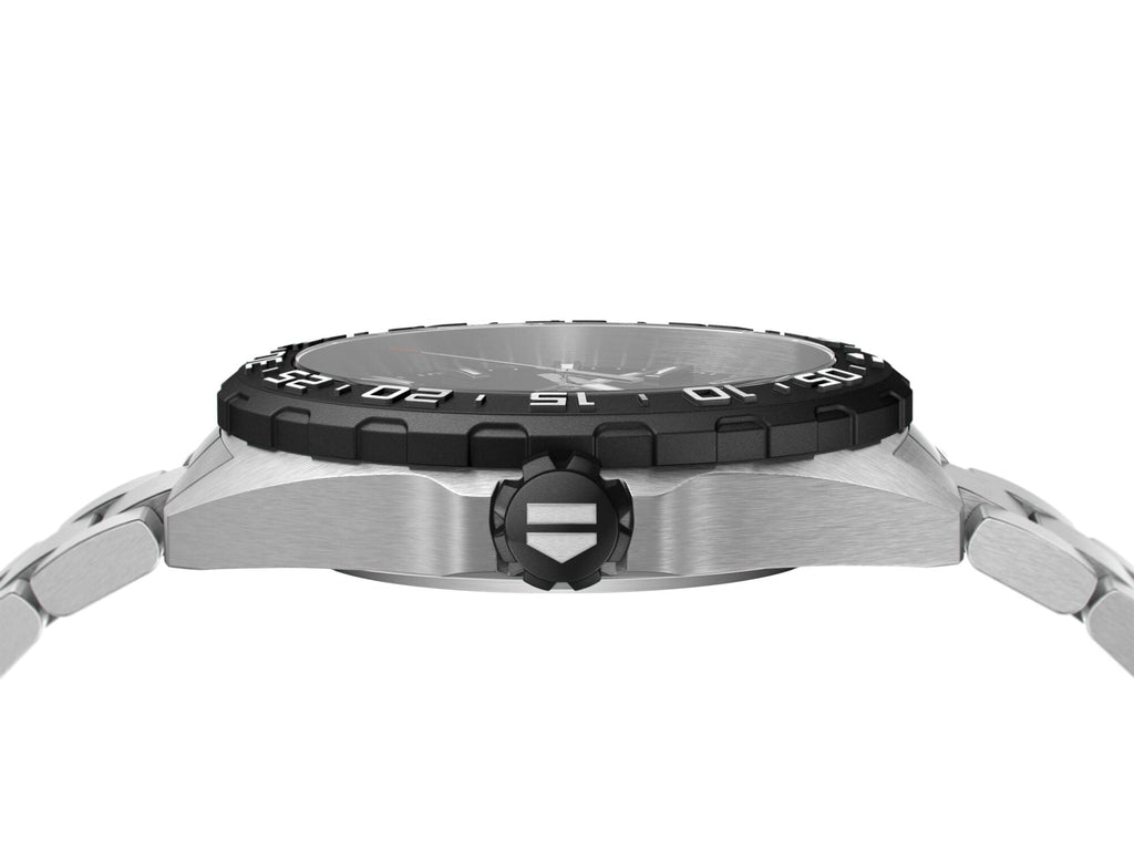 TGHR Formula 1 Men's Black Dial and Black Bezel Watch