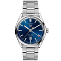 TGHR Carrera Calibre 7 Twin Time Automatic Men's Blue Dial Watch, 41mm
