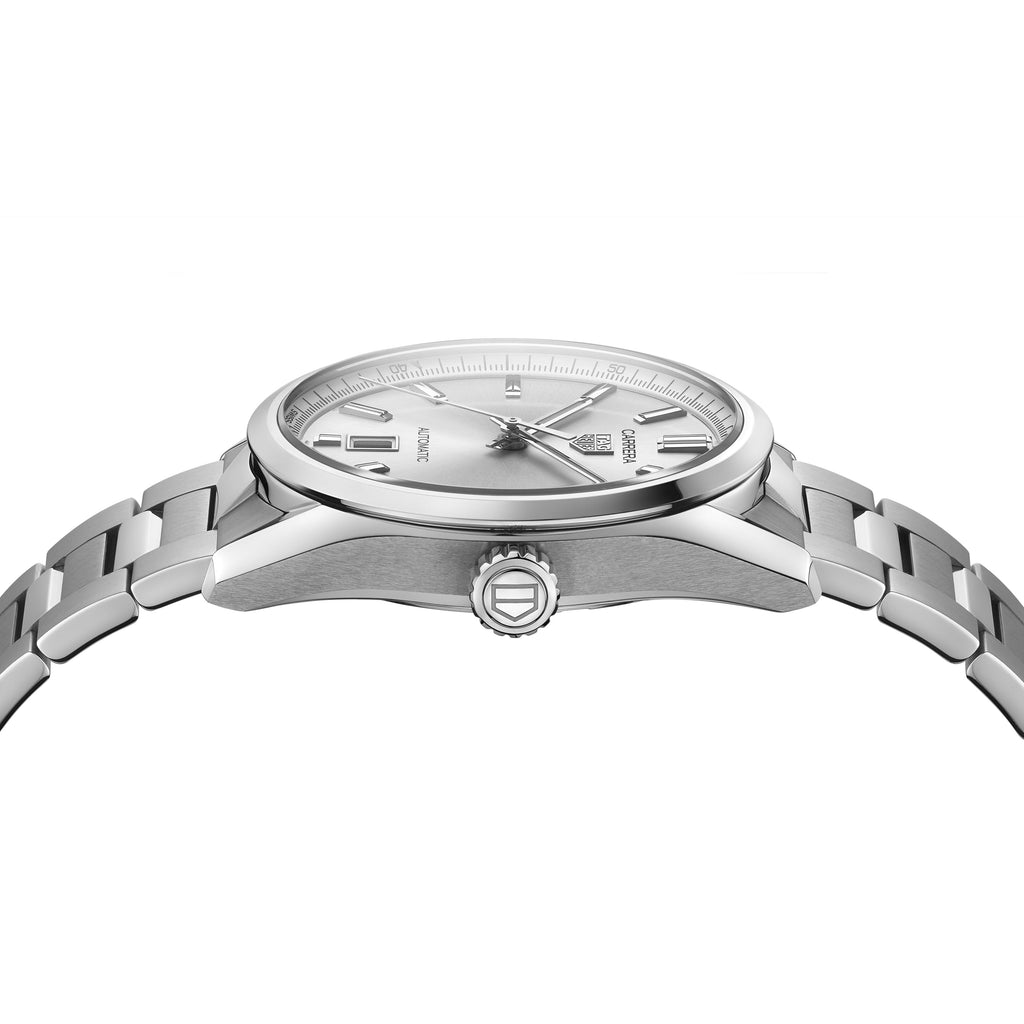 TGHR Carrera Calibre 5 Automatic Men's Silver Dial & Steel Watch, 39mm