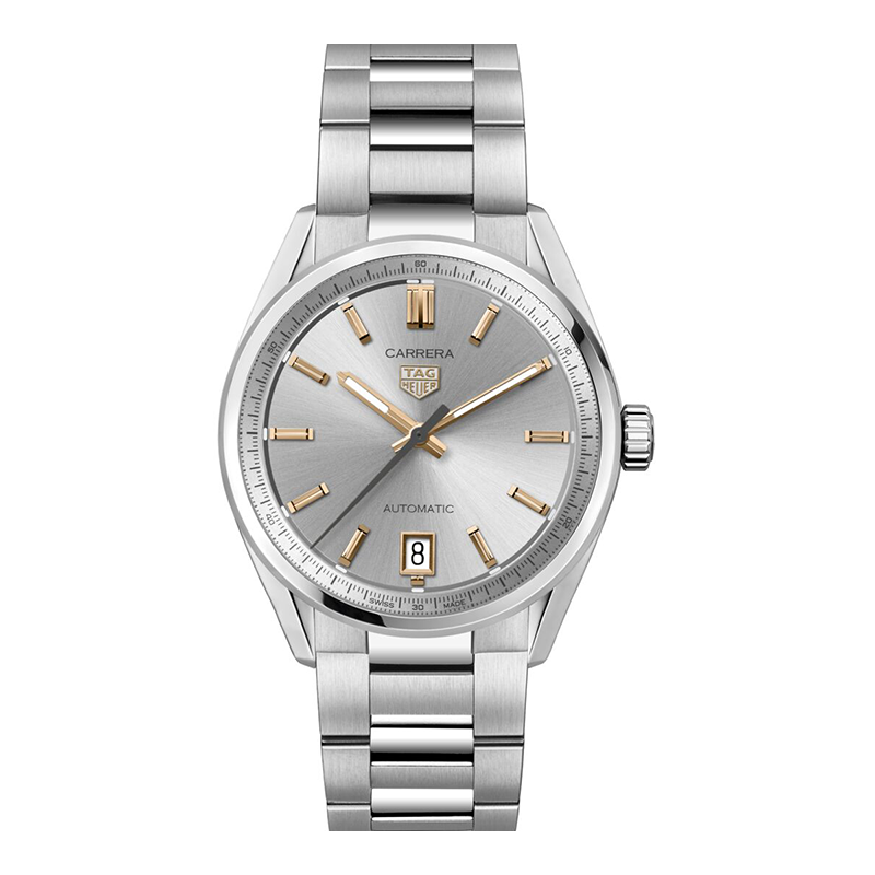 TGHR Carrera Date Watch with Grey Dial