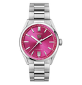 TGHR Carrera Date Watch with Pink Dial
