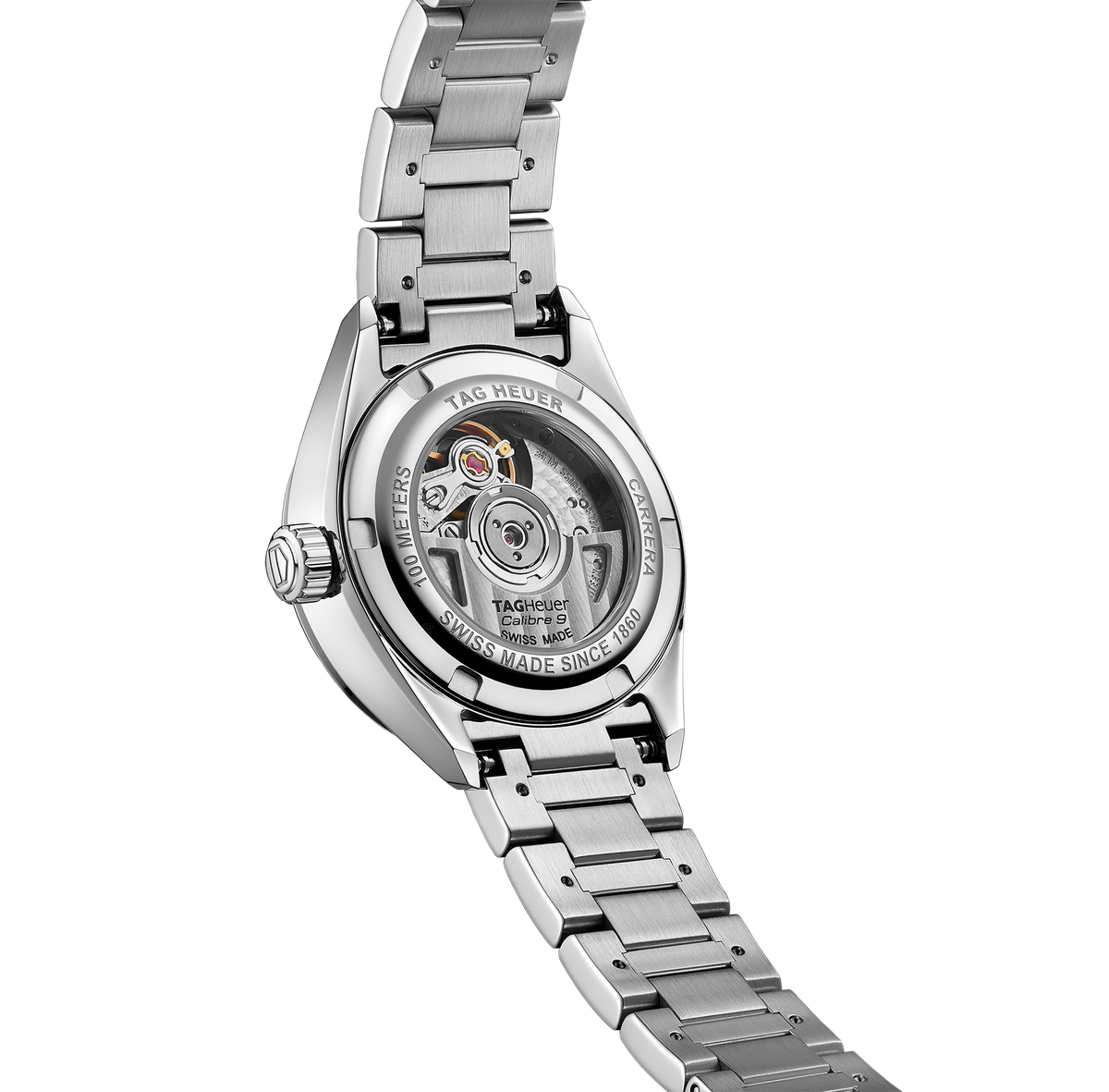 TGHR Carrera Date Watch with Stainless Steel Bracelet