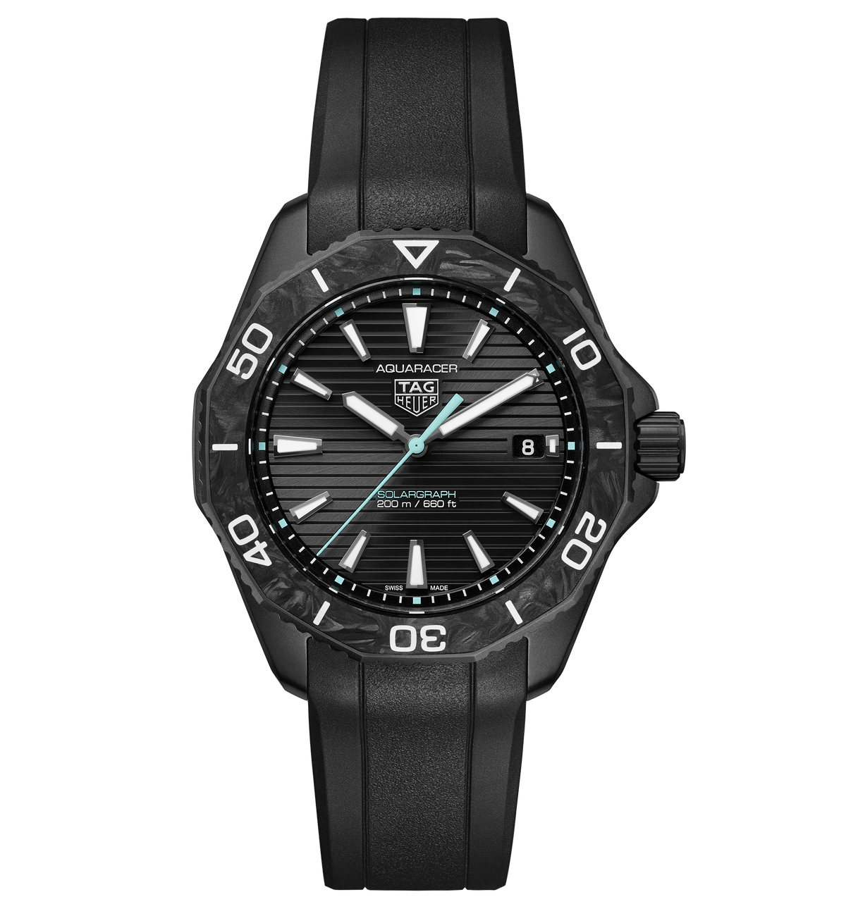 TGHR Aquaracer Professional 200 Solargraph with Black Dial