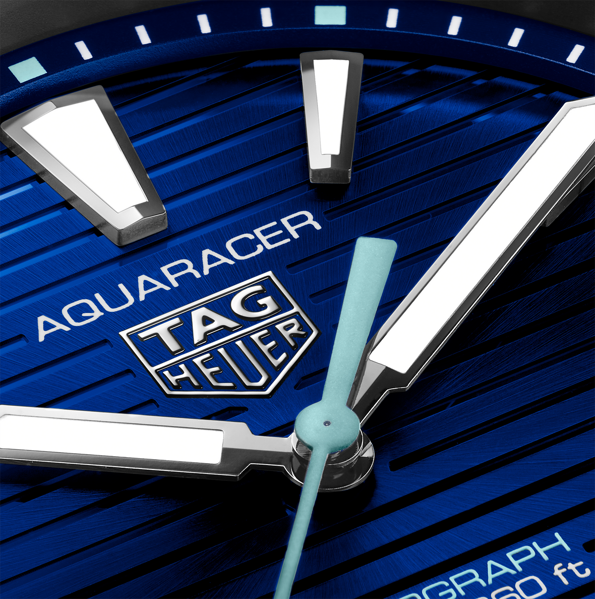 TGHR Aquaracer Professional 200 Solargraph Watch with a Blue Dial
