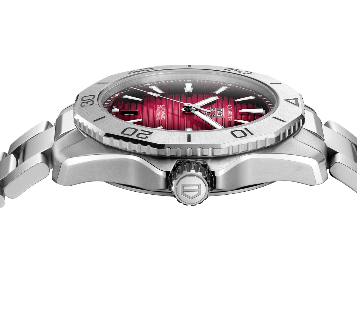 TGHR Aquaracer Professional 200 Watch with Red Dial