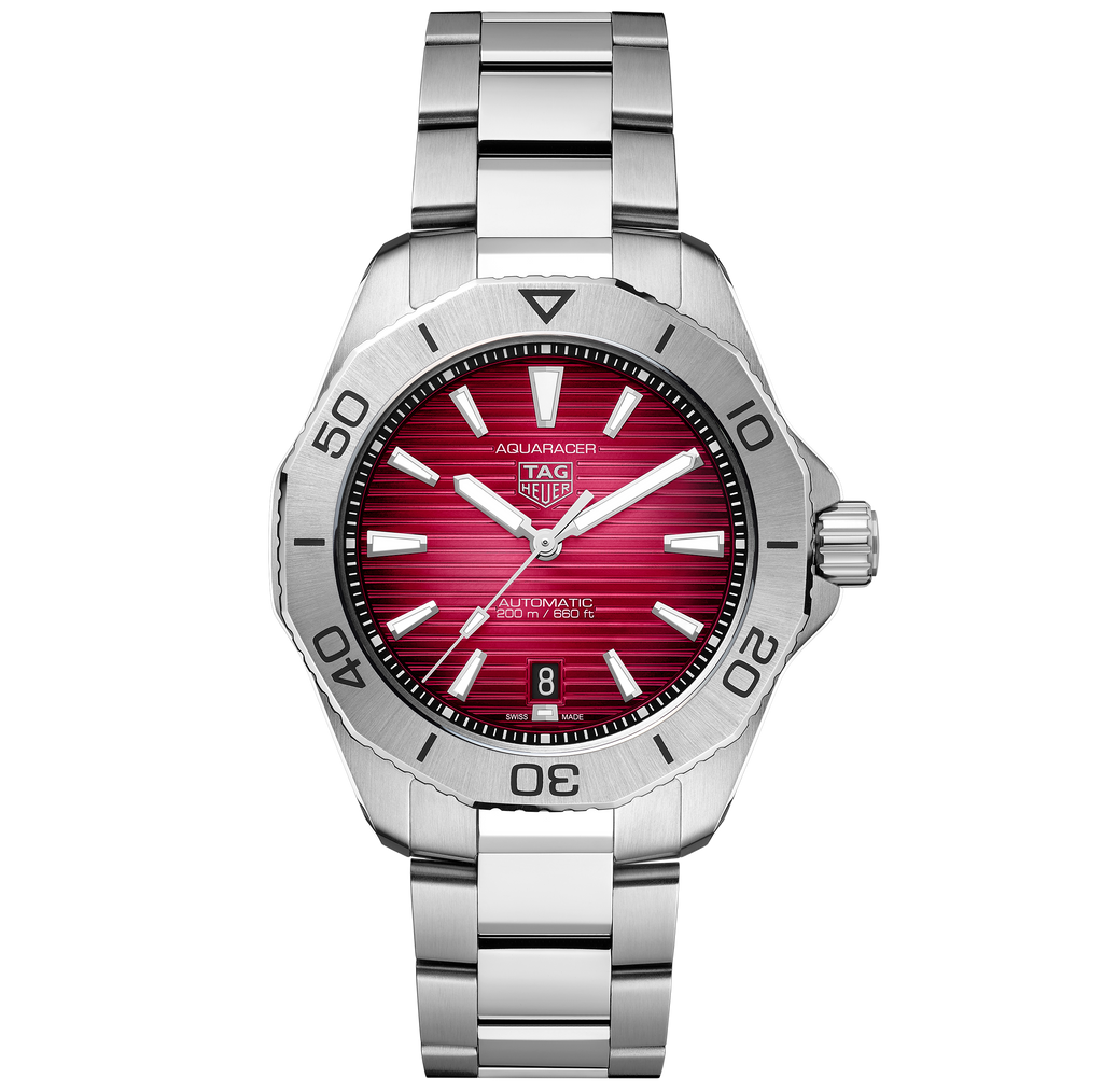TGHR Aquaracer Professional 200 Watch with Red Dial