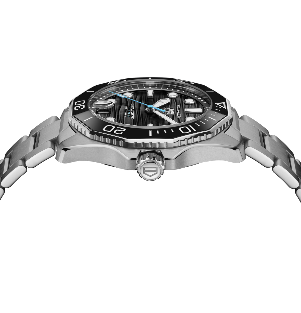 TGHR Aquaracer Professional 300 Date Watch with Black Dial