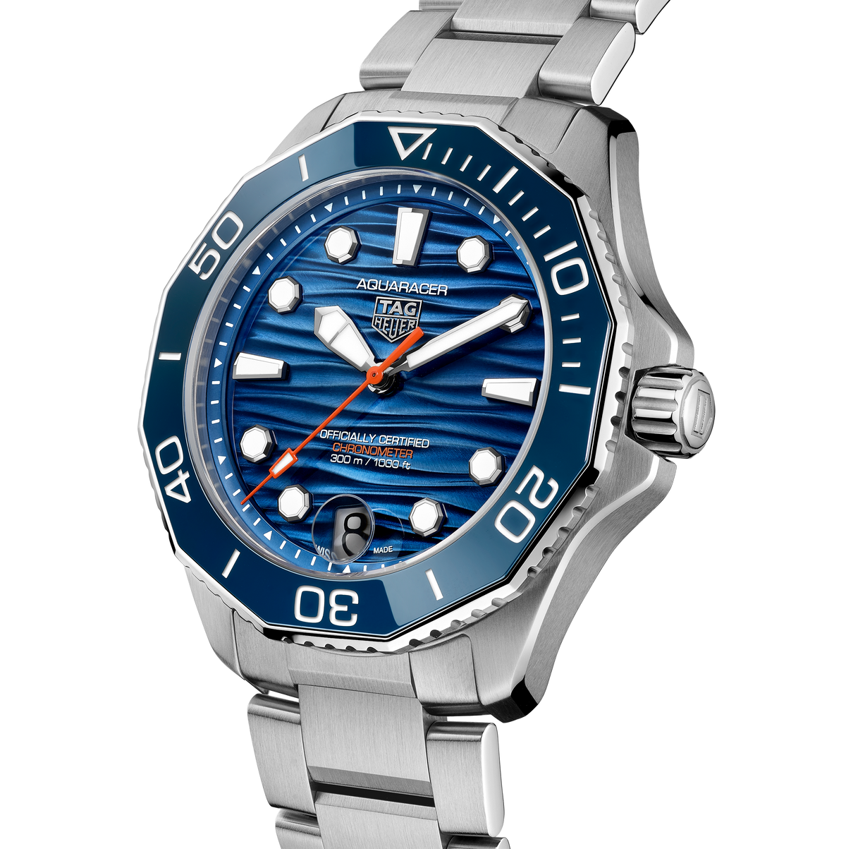 TGHR Aquaracer Professional 300 Date Watch with Blue Dial