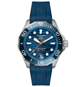 TGHR Aquaracer Professional 300 Date Watch with Blue Rubber Strap