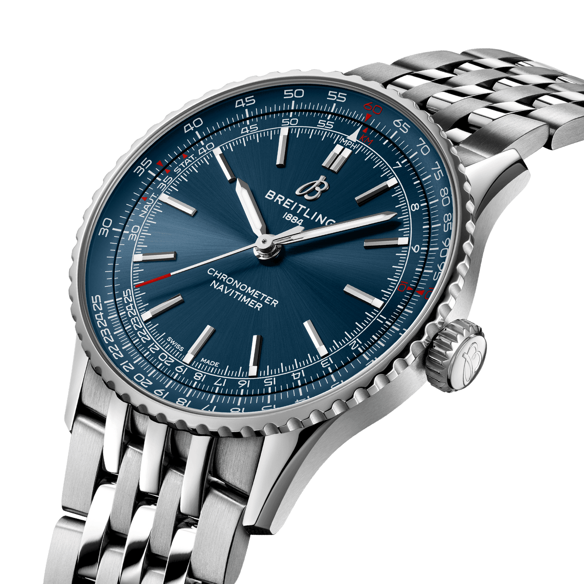 BRT Navitimer Automatic 41 Watch with Blue Dial