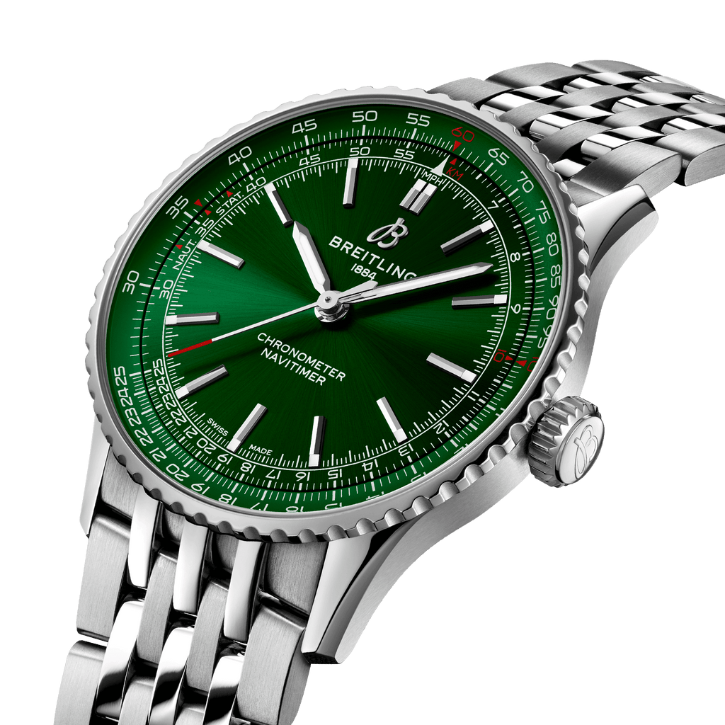 BRT Navitimer Automatic 41 Watch with Green Dial