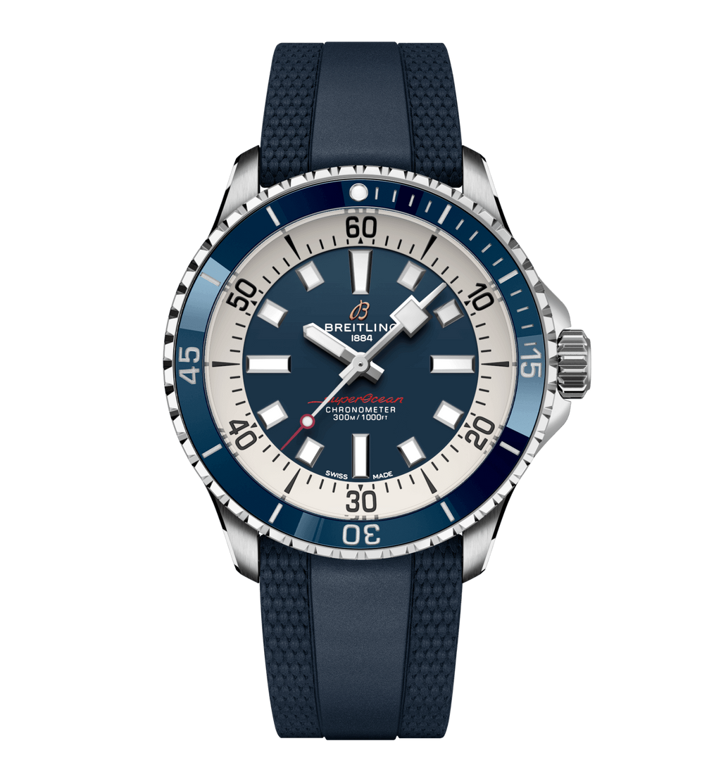 BRT Superocean Blue on Rubber Watch, 42mm
