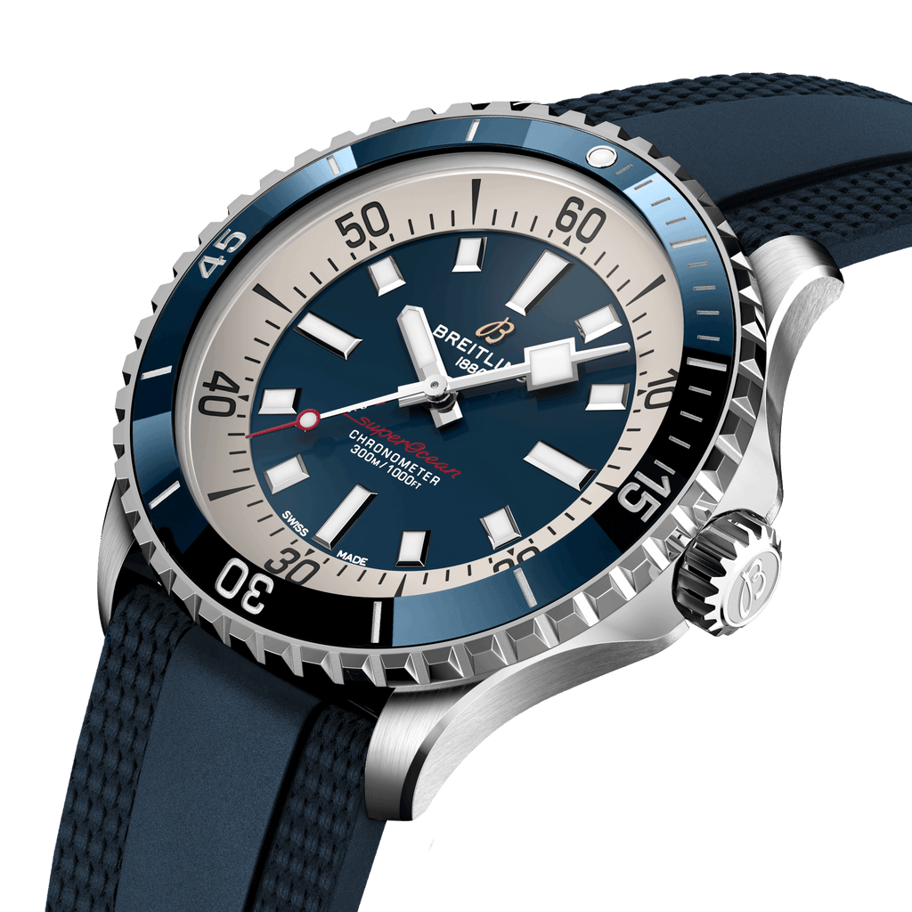 BRT Superocean Blue on Rubber Watch, 42mm