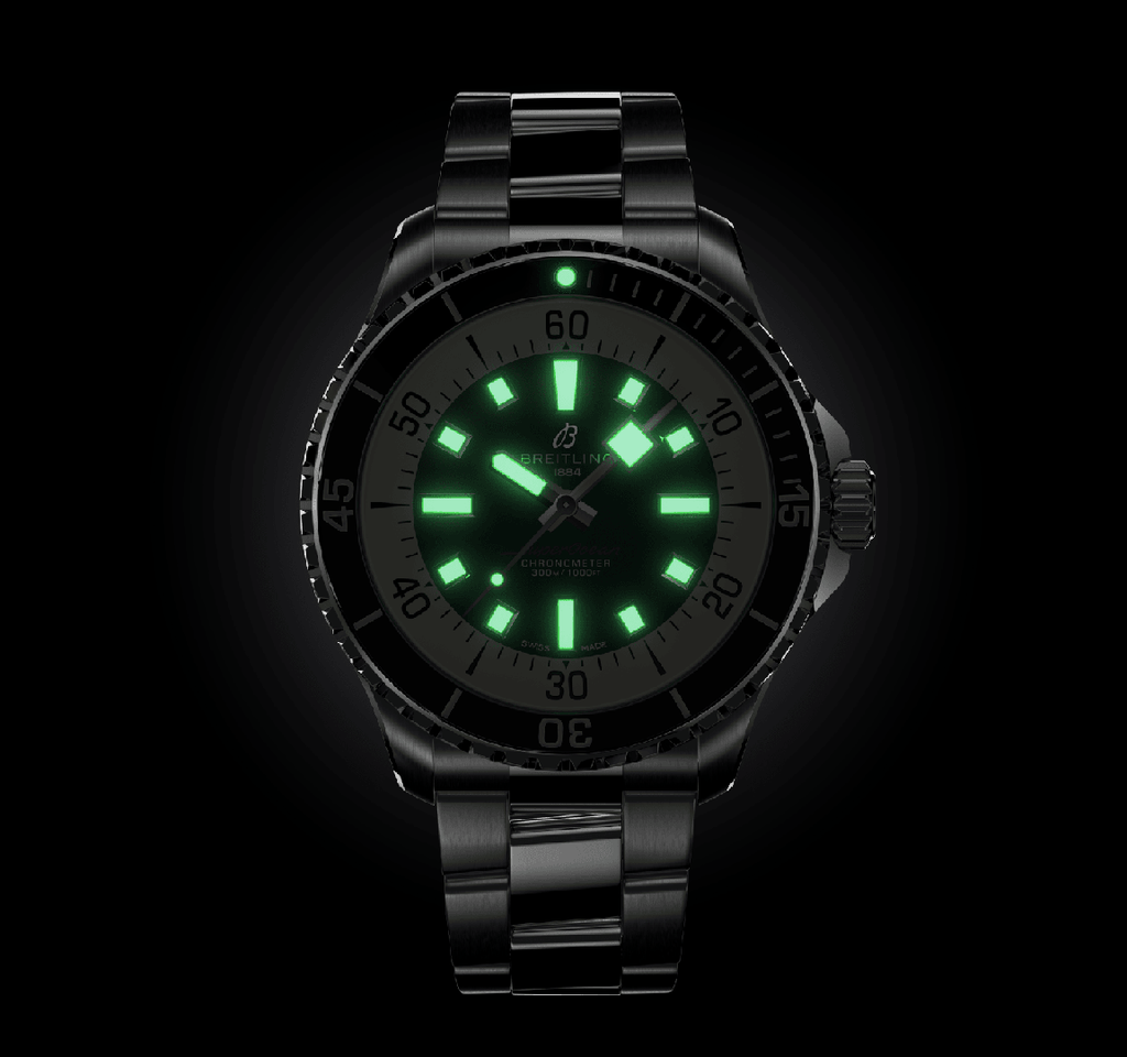 BRT Superocean Watch with Blue Dial, 44mm