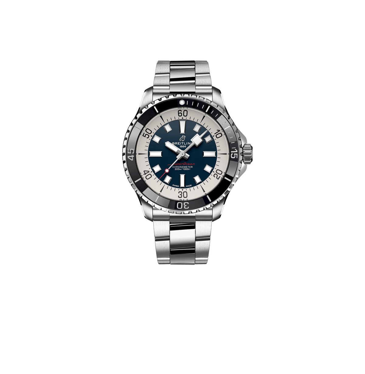 BRT Superocean Watch with Blue Dial, 44mm