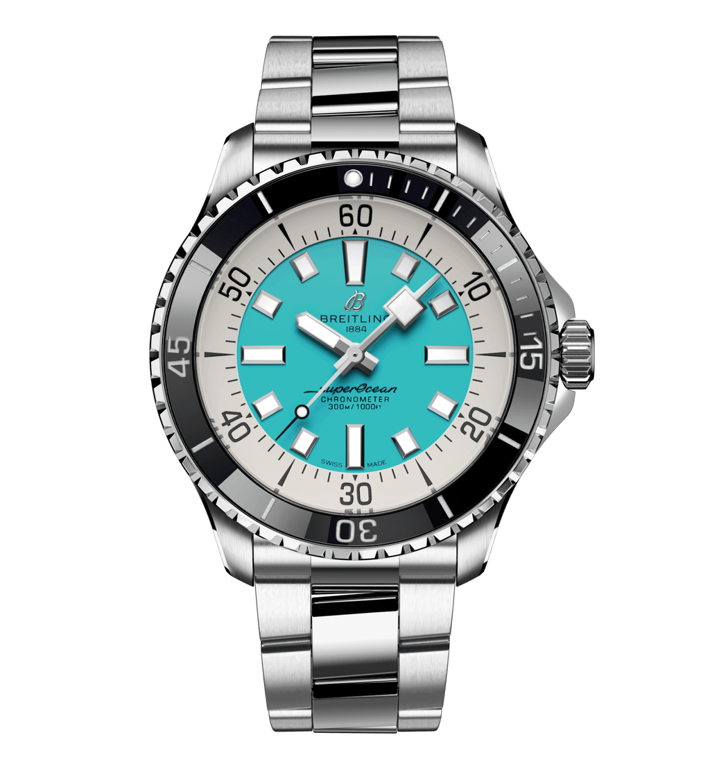BRT Superocean Turquoise Watch, 44mm