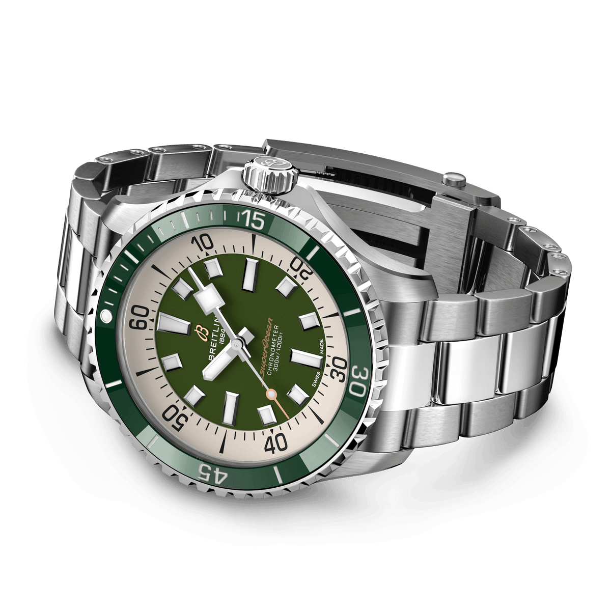 BRT Superocean Green Watch, 44mm