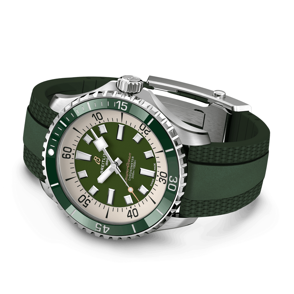 BRT Superocean Green on Rubber Watch, 44mm