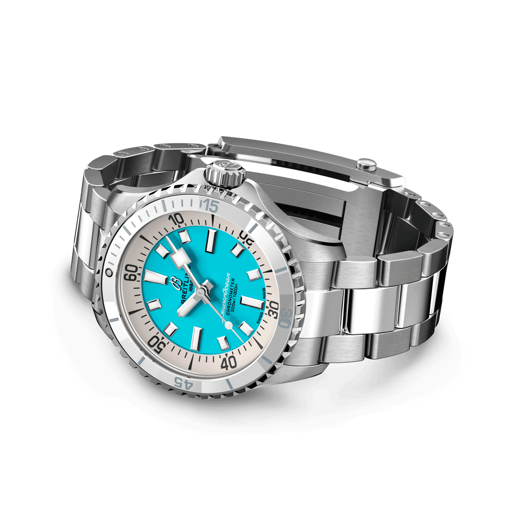 BRT Superocean Turquoise Watch, 36mm