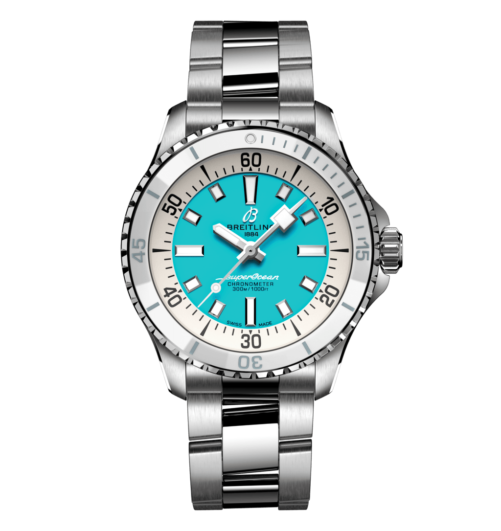 BRT Superocean Turquoise Watch, 36mm