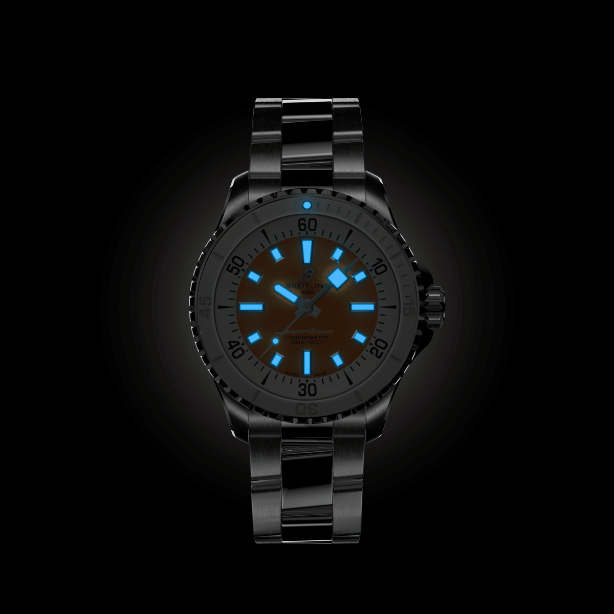 BRT Superocean Orange Watch, 36mm