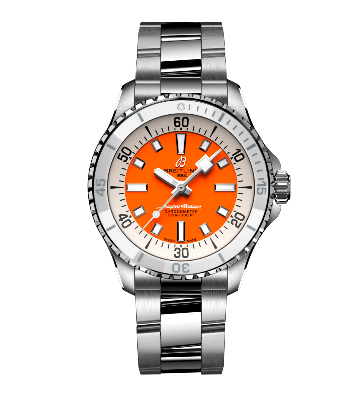 BRT Superocean Orange Watch, 36mm