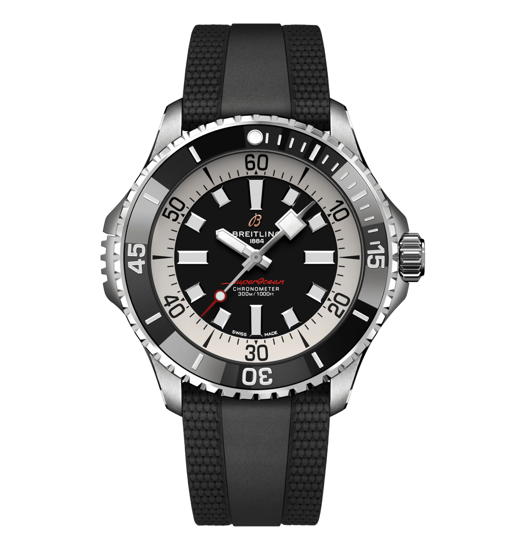 BRT Superocean Black on Rubber, 46mm