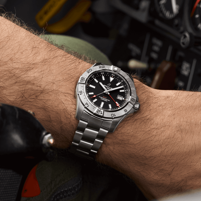 BRT Avenger Automatic GMT 44mm Watch with Black Dial
