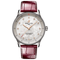 BRT Navitimer 32mm Watch with Burgundy Strap