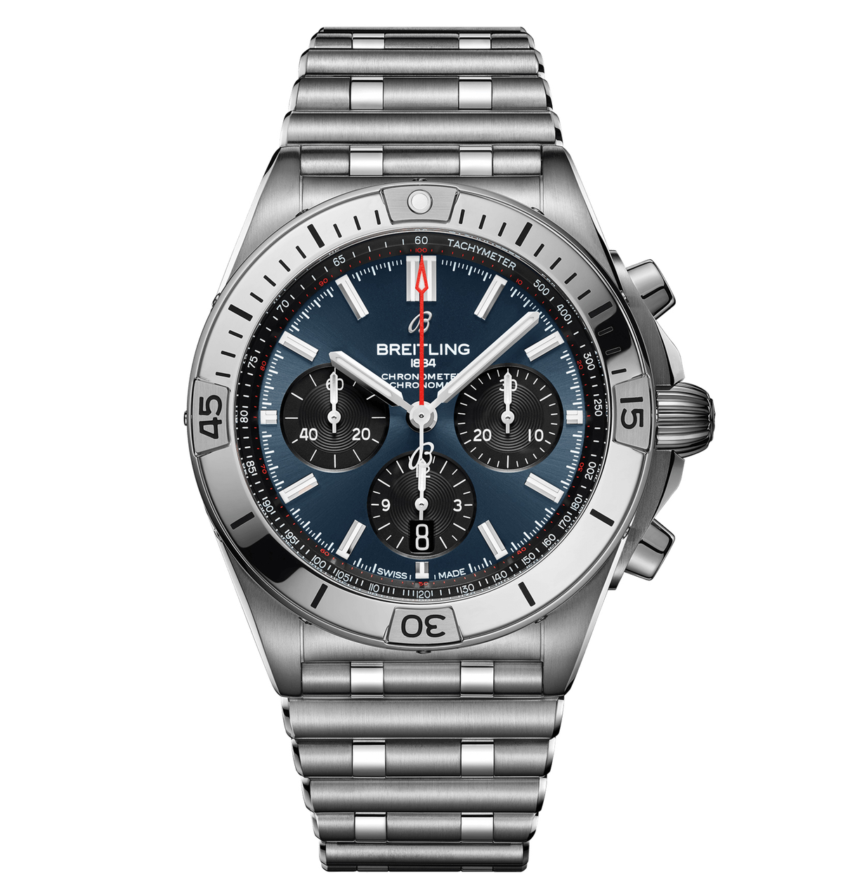 BRT Chronomat B01 42 Steel with Blue Dial
