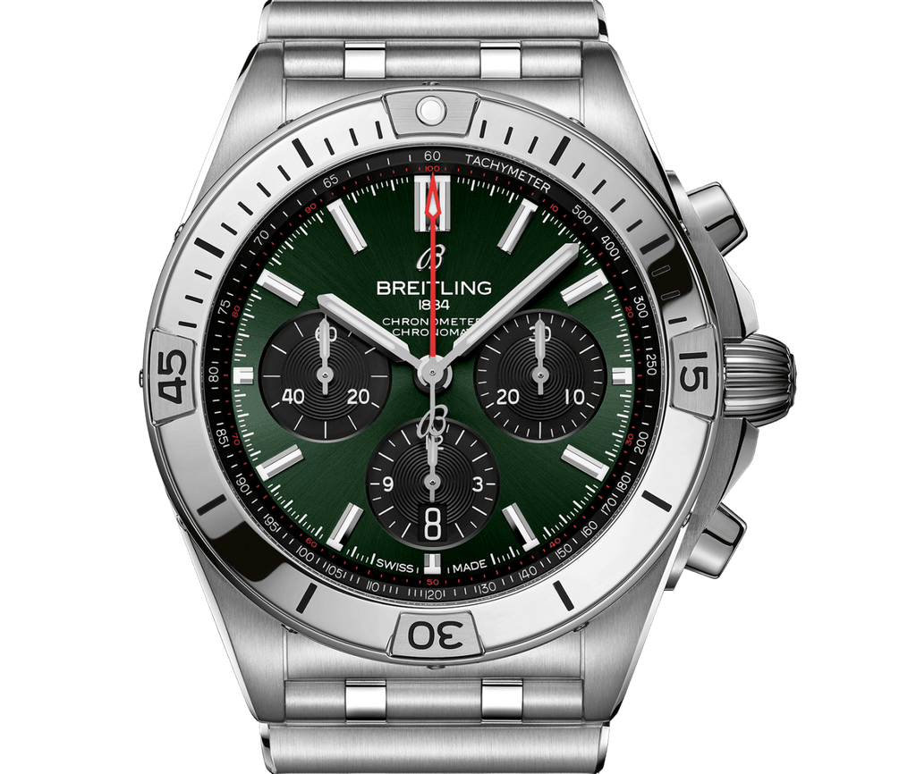 BRT Chronomat B01 Chronograph 42 Watch with Stainless Steel Bracelet