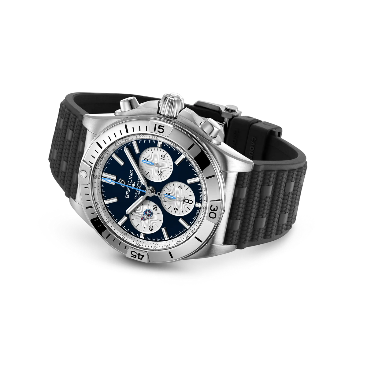 BRT Chronomat B01 42 NFL Tennessee Titans Edition with Rubber Strap