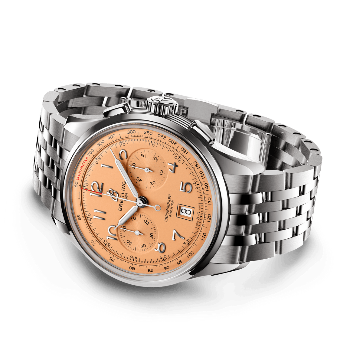 BRT Premier B01 Chronograph 42mm Watch with Copper Dial
